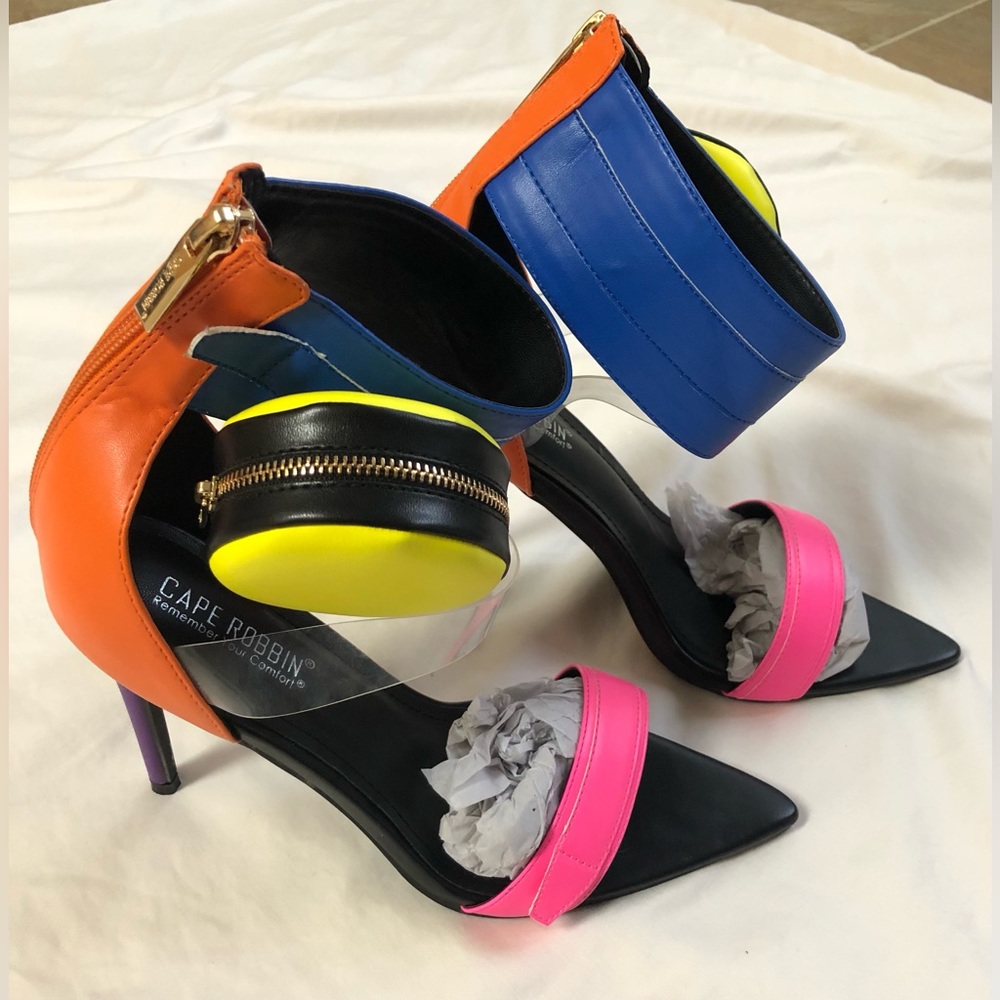 Cute Sexy High heel sandals cape robbin size: 9 color: multicolored - Picture 4 of 10